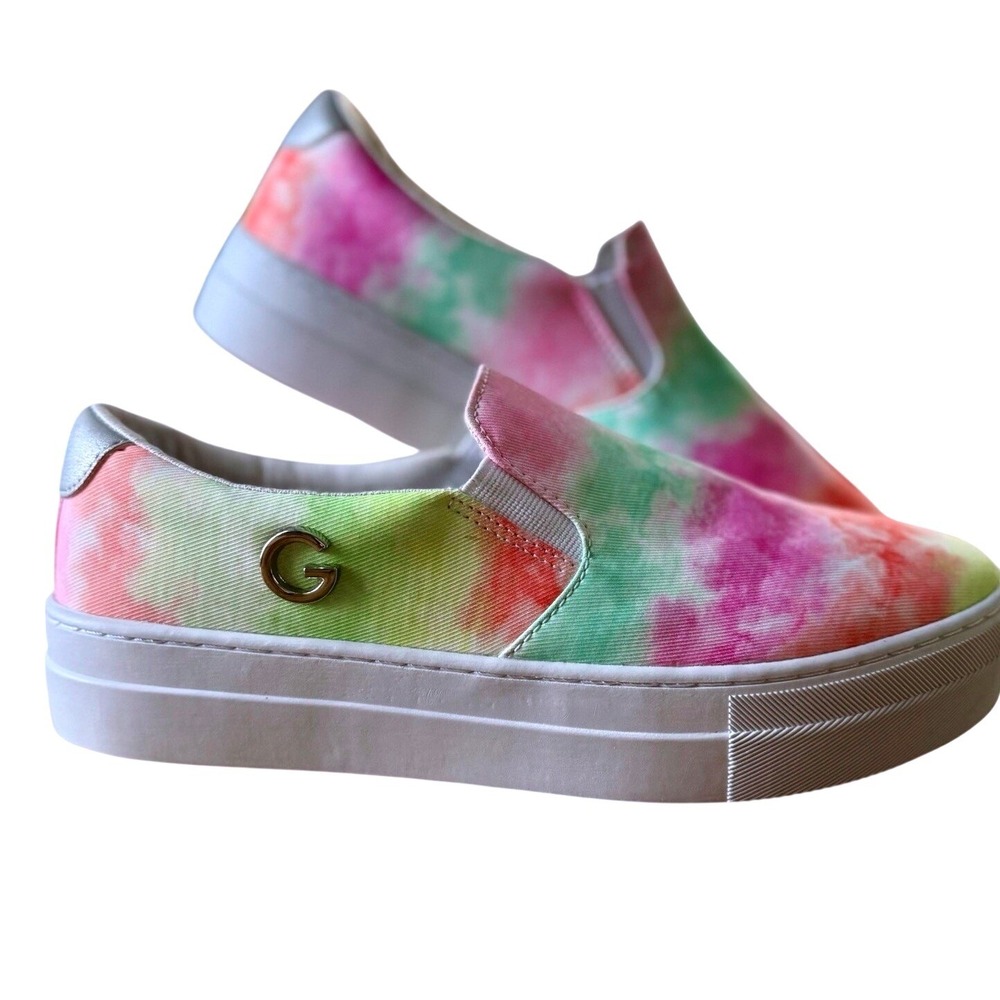 GBG Los Angeles GUESS Bright Colored Platform Sneakers Slip Ins Sz 9